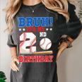 Bruh It's My 2nd Birthday Boy Baseball Themed Party Women's Comfort Colors T-Shirt Pepper Bruh It's My 2nd Birthday Boy Baseball Themed Party Women's Comfort Colors T-Shirt Pepper