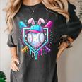 Bunny Baseball Hat With Ice Cream Easter Day Boys Kids Girls Women's Comfort Colors T-Shirt Pepper