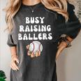 Busy Raising Ballers Baseball Mom Groovy Mother Day Women's Comfort Colors T-Shirt Pepper Busy Raising Ballers Baseball Mom Groovy Mother Day Women's Comfort Colors T-Shirt Pepper