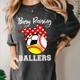 Busy Raising Ballers Baseball Softball Soccer Mom Premium Tri-Blend Women's Comfort Colors T-Shirt Pepper