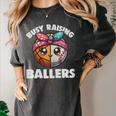 Busy Raising Ballers Basketball Baseball Mom For Women Women's Comfort Colors T-Shirt Pepper Busy Raising Ballers Basketball Baseball Mom For Women Women's Comfort Colors T-Shirt Pepper