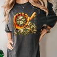 Camo Ice Cream Drip Baseball Stuff Baseball Drip Boys Women's Comfort Colors T-Shirt Pepper Camo Ice Cream Drip Baseball Stuff Baseball Drip Boys Women's Comfort Colors T-Shirt Pepper