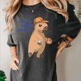 Capybara Calm Your Mitts Baseball Mom Sport Lover Tee Women's Comfort Colors T-Shirt Pepper