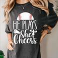 Cheer Baseball Mom Baseball And Cheer Mother Women's Comfort Colors T-Shirt Pepper