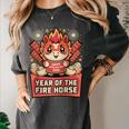 Chinese New Year 2026 Fire Horse Celebration Raglan Baseball Tee Women's Comfort Colors T-Shirt Pepper