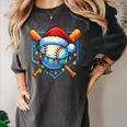 Christmas Baseball Drip For Boys Kids Ice Cream Drip Women's Comfort Colors T-Shirt Pepper
