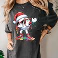 Christmas Baseball Ice Cream Dripping Santa Baseball Drip Women's Comfort Colors T-Shirt Pepper Christmas Baseball Ice Cream Dripping Santa Baseball Drip Women's Comfort Colors T-Shirt Pepper