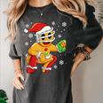 Christmas Gingerbread Man Baseball Player Catcher Women's Comfort Colors T-Shirt Pepper Christmas Gingerbread Man Baseball Player Catcher Women's Comfort Colors T-Shirt Pepper