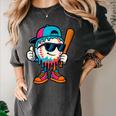 Cool Baseball Drip For Boys Ice Cream Drip Baseball Kids Women's Comfort Colors T-Shirt Pepper Cool Baseball Drip For Boys Ice Cream Drip Baseball Kids Women's Comfort Colors T-Shirt Pepper
