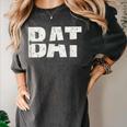 Cool Bat Dad Baseball Tee Women Kids Women's Comfort Colors T-Shirt Pepper