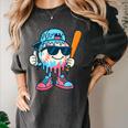 Cool Ice Cream Drip Baseball Drip For Boys Sports Kids Women's Comfort Colors T-Shirt Pepper Cool Ice Cream Drip Baseball Drip For Boys Sports Kids Women's Comfort Colors T-Shirt Pepper