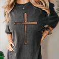 Cross Baseball Bats Christian Faith Sports Coach Pitcher Women's Comfort Colors T-Shirt Pepper Cross Baseball Bats Christian Faith Sports Coach Pitcher Women's Comfort Colors T-Shirt Pepper