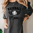 Custom Baseball Mom Number 2 Heart For Mom Women's Comfort Colors T-Shirt Pepper Custom Baseball Mom Number 2 Heart For Mom Women's Comfort Colors T-Shirt Pepper