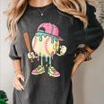 Cute Baseball Ice Cream Drip For Girls & Boys 2 Sides Women's Comfort Colors T-Shirt Pepper Cute Baseball Ice Cream Drip For Girls & Boys 2 Sides Women's Comfort Colors T-Shirt Pepper