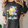 Cute Easter Baseball Ice Cream Boys Girls Kids Women's Comfort Colors T-Shirt Pepper