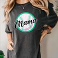 Cute Mama Script Font On Baseball Mom Women's Comfort Colors T-Shirt Pepper Cute Mama Script Font On Baseball Mom Women's Comfort Colors T-Shirt Pepper