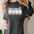 Cute Sports Baseball Mom Game Day Women's Comfort Colors T-Shirt Pepper