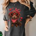Dachshund Valentines Day Wiener Dog Lover Weenie Heart Raglan Baseball Tee Women's Comfort Colors T-Shirt Pepper Dachshund Valentines Day Wiener Dog Lover Weenie Heart Raglan Baseball Tee Women's Comfort Colors T-Shirt Pepper