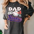 Dad Rookie Of Year 1st Birthday Baseball Theme Matching Women's Comfort Colors T-Shirt Pepper