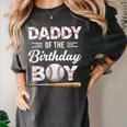 Daddy Of The Birthday Boy Baseball Matching Family Women's Comfort Colors T-Shirt Pepper Daddy Of The Birthday Boy Baseball Matching Family Women's Comfort Colors T-Shirt Pepper