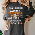 I Didn't Plan On Becoming a Baseball Mom Women's Comfort Colors T-Shirt Pepper I Didn't Plan On Becoming a Baseball Mom Women's Comfort Colors T-Shirt Pepper
