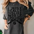 I Dislike Baseball Pants Softball Tball Baseball Mom Women's Comfort Colors T-Shirt Pepper