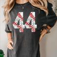 Distressed Baseball Number 44 Jersey Uniform Player Fan Women's Comfort Colors T-Shirt Pepper Distressed Baseball Number 44 Jersey Uniform Player Fan Women's Comfort Colors T-Shirt Pepper