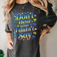 Don’t Hear What I Didn’t Say Autism Awareness Valentine Raglan Baseball Tee Women's Comfort Colors T-Shirt Pepper