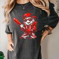 Drippy Baseball Mascot Valentine Heart Glasses Cartoon Women's Comfort Colors T-Shirt Pepper Drippy Baseball Mascot Valentine Heart Glasses Cartoon Women's Comfort Colors T-Shirt Pepper