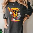 Drippy Pizza Baseball Slice Cartoon Sports Food Women's Comfort Colors T-Shirt Pepper Drippy Pizza Baseball Slice Cartoon Sports Food Women's Comfort Colors T-Shirt Pepper