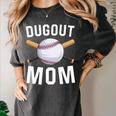 Dugout Mom Baseball Mommy Baseball Mother's Day Women's Comfort Colors T-Shirt Pepper Dugout Mom Baseball Mommy Baseball Mother's Day Women's Comfort Colors T-Shirt Pepper