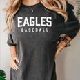 Eagles Baseball Inspired Women's Comfort Colors T-Shirt Pepper Eagles Baseball Inspired Women's Comfort Colors T-Shirt Pepper