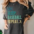 Eat Sleep Baseball Repeat Baseball Player Baseball Women's Comfort Colors T-Shirt Pepper Eat Sleep Baseball Repeat Baseball Player Baseball Women's Comfort Colors T-Shirt Pepper
