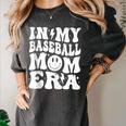 Family Mama In My Baseball Mom Era Women's Comfort Colors T-Shirt Pepper