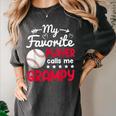 My Favorite Player Calls Me Grampy Baseball Grampy Women's Comfort Colors T-Shirt Pepper My Favorite Player Calls Me Grampy Baseball Grampy Women's Comfort Colors T-Shirt Pepper