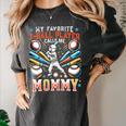 Favorite T-Ball Player Calls Mommy Baseball Mom Women's Comfort Colors T-Shirt Pepper