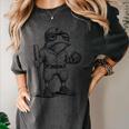 Frog Basketbal Men Women Grumpy Frog Playing Baseball Women's Comfort Colors T-Shirt Pepper
