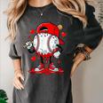 Game Day Baseball Drip Valentine Hearts Sport Lover Women's Comfort Colors T-Shirt Pepper