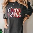 Game Day Baseball Leopard Coquette Bow Mama Mom Sister Women's Comfort Colors T-Shirt Pepper Game Day Baseball Leopard Coquette Bow Mama Mom Sister Women's Comfort Colors T-Shirt Pepper