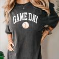 Game Day Baseball Player And Fan Graphic Women's Comfort Colors T-Shirt Pepper