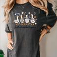 Game Day Just A Baseball Goose Cute Duck Team Sports Women's Comfort Colors T-Shirt Pepper