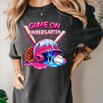 Game Kindergarten Baseball Ice Cream Drip On Back To School Women's Comfort Colors T-Shirt Pepper