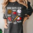God Says I Am Baseball Player Catcher Pitcher Boys Men Women's Comfort Colors T-Shirt Pepper God Says I Am Baseball Player Catcher Pitcher Boys Men Women's Comfort Colors T-Shirt Pepper