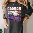 GodMom Rookie Of Year 1st Birthday Baseball Theme Matching Women's Comfort Colors T-Shirt Pepper GodMom Rookie Of Year 1st Birthday Baseball Theme Matching Women's Comfort Colors T-Shirt Pepper