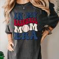 Groovy In My Baseball Mom Era Baseball Mama Mother's Day Women's Comfort Colors T-Shirt Pepper