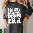 Groovy Retro In My Baseball Mom Era Women's Comfort Colors T-Shirt Pepper Groovy Retro In My Baseball Mom Era Women's Comfort Colors T-Shirt Pepper