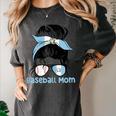 Guatemala Baseball Mom Messy Bun Women's Comfort Colors T-Shirt Pepper