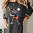 Halloween Skeleton Playing Baseball 67 Six Seven Meme Women's Comfort Colors T-Shirt Pepper Halloween Skeleton Playing Baseball 67 Six Seven Meme Women's Comfort Colors T-Shirt Pepper