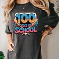Happy 100 Days Of School Baseball Drip For Kids Teachers Women's Comfort Colors T-Shirt Pepper