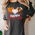 Happy Valentine’s Day Basketball Football Baseball Hearts Women's Comfort Colors T-Shirt Pepper Happy Valentine’s Day Basketball Football Baseball Hearts Women's Comfort Colors T-Shirt Pepper